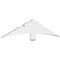 Ekena Millwork Davenport Architectural Grade PVC Gable Bracket, 72"W x 15"H x 2"D x 6"F, 5/12 Pitch GBP072X15X0206DAV00 - alternate 1